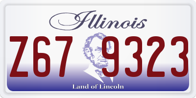 IL license plate Z679323