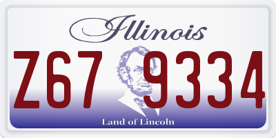 IL license plate Z679334