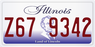 IL license plate Z679342