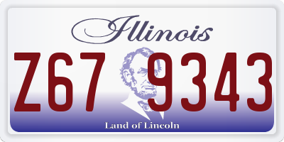 IL license plate Z679343