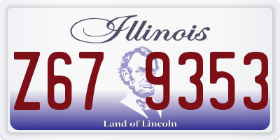 IL license plate Z679353