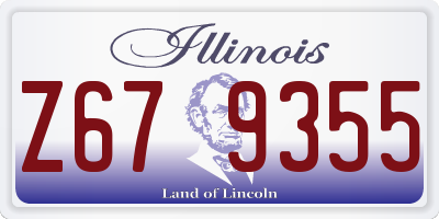IL license plate Z679355
