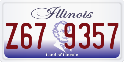 IL license plate Z679357