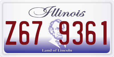 IL license plate Z679361