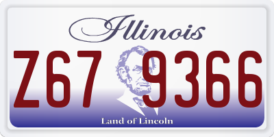 IL license plate Z679366