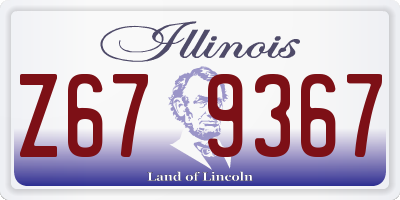 IL license plate Z679367