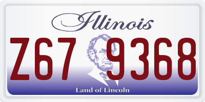 IL license plate Z679368