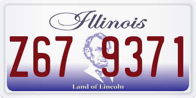 IL license plate Z679371
