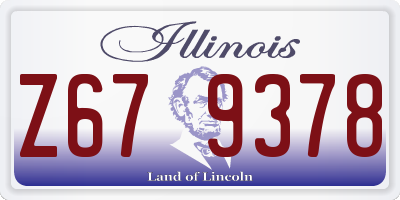 IL license plate Z679378