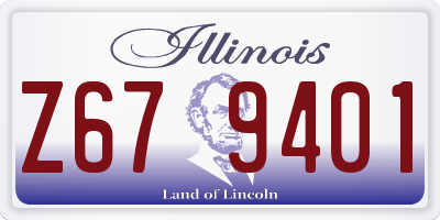 IL license plate Z679401