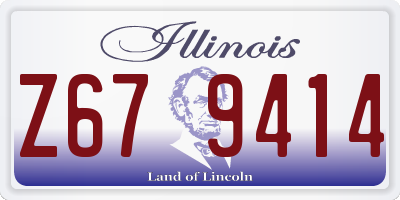 IL license plate Z679414