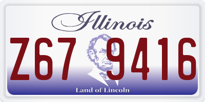 IL license plate Z679416