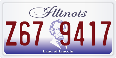 IL license plate Z679417