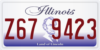 IL license plate Z679423