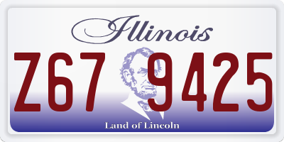 IL license plate Z679425