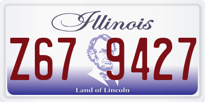 IL license plate Z679427