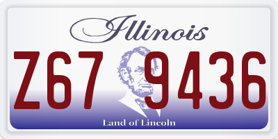 IL license plate Z679436