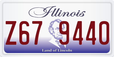 IL license plate Z679440