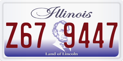 IL license plate Z679447