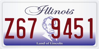 IL license plate Z679451
