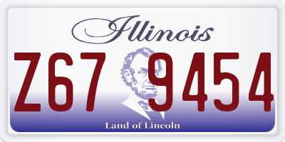 IL license plate Z679454