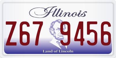 IL license plate Z679456
