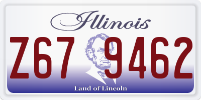 IL license plate Z679462