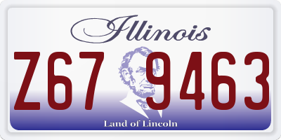 IL license plate Z679463