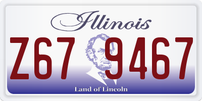 IL license plate Z679467