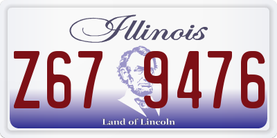 IL license plate Z679476