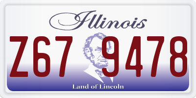 IL license plate Z679478