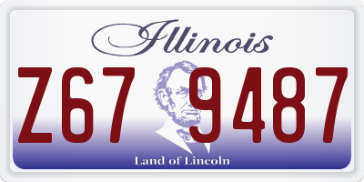 IL license plate Z679487