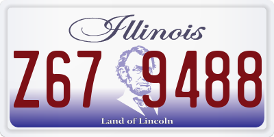 IL license plate Z679488