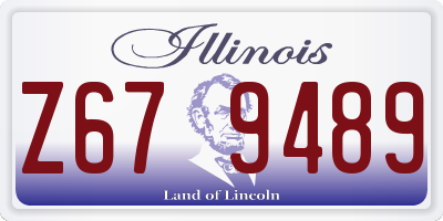 IL license plate Z679489
