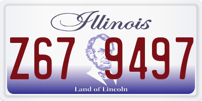 IL license plate Z679497