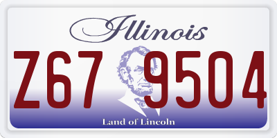 IL license plate Z679504