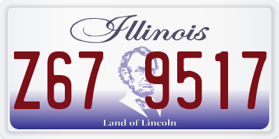 IL license plate Z679517