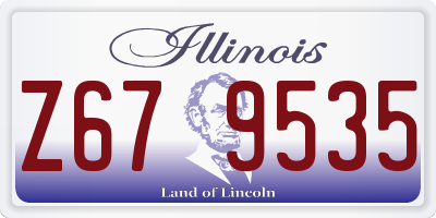 IL license plate Z679535