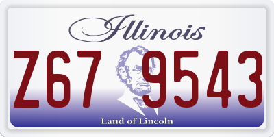IL license plate Z679543