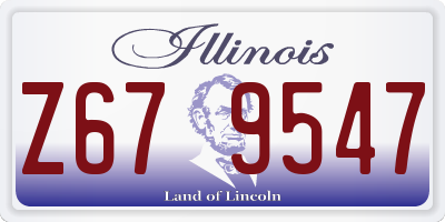 IL license plate Z679547