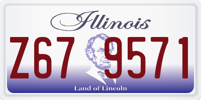 IL license plate Z679571