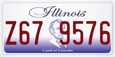 IL license plate Z679576
