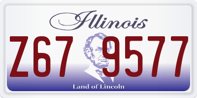 IL license plate Z679577