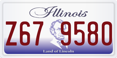 IL license plate Z679580