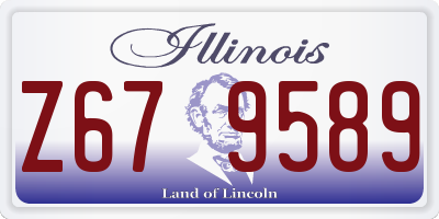 IL license plate Z679589