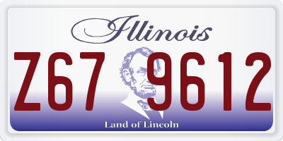 IL license plate Z679612