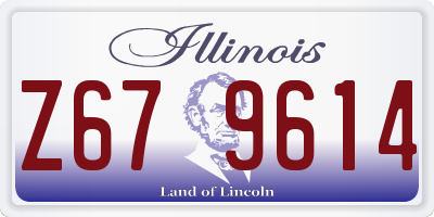 IL license plate Z679614