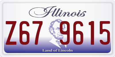 IL license plate Z679615