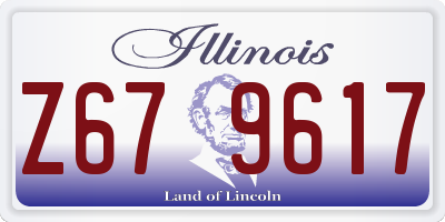 IL license plate Z679617
