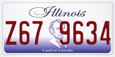 IL license plate Z679634